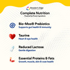 Breeder's Edge Foster Care Feline sabor apetitoso para alimentación agradable