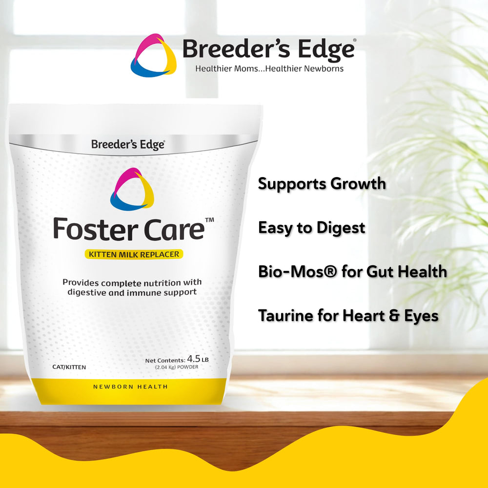 Breeder's Edge Foster Care Feline taurina y aminoácidos para salud cardíaca y ocular
