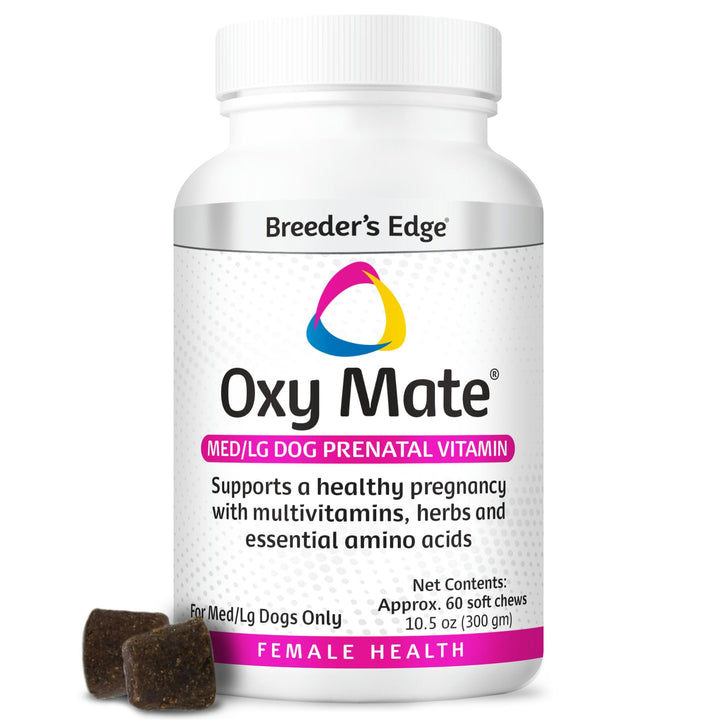 Revival Breeders Edge Oxy Mate: comprimidos suaves sabor carne para embarazadas