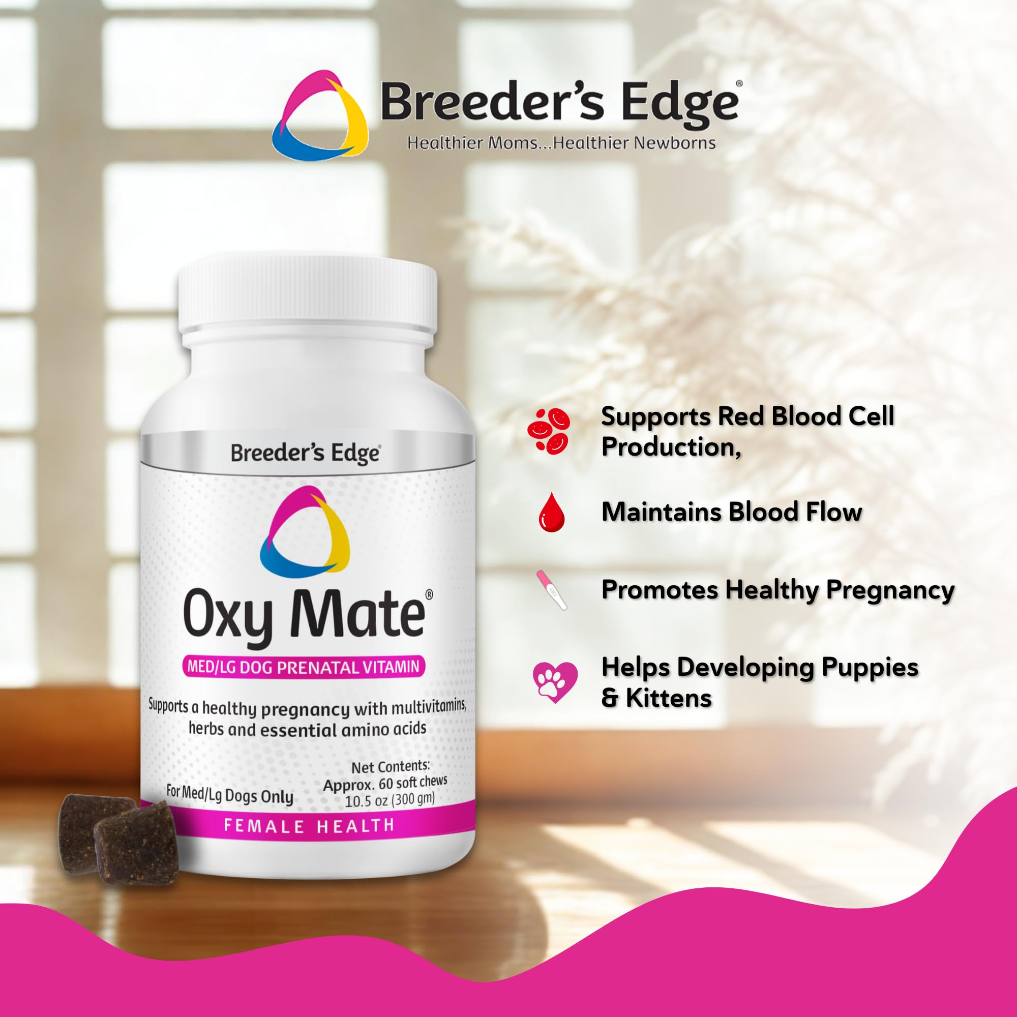 Revival Breeders Edge Oxy Mate: etiqueta clara y legible para uso diario