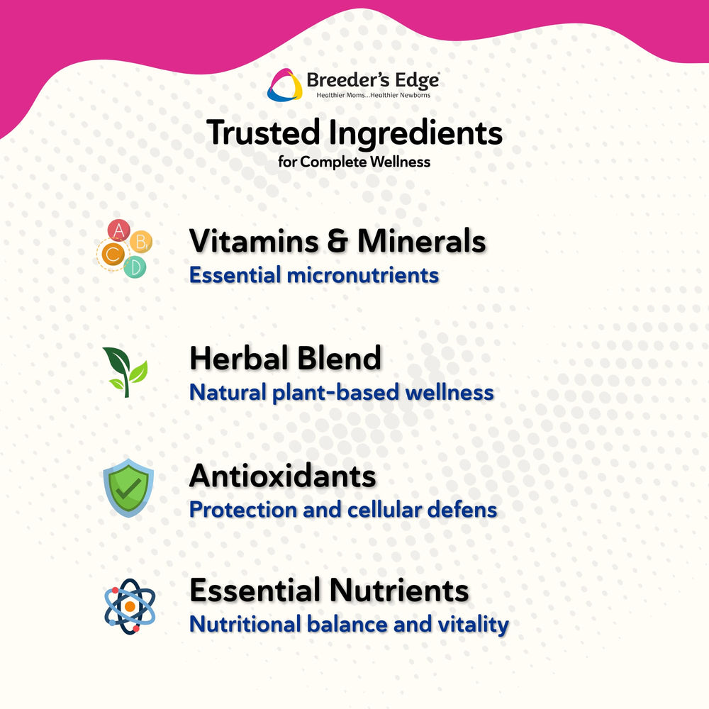 Breeder's Edge Oxy Momma: textura y sabor atractivos para mamás lactantes