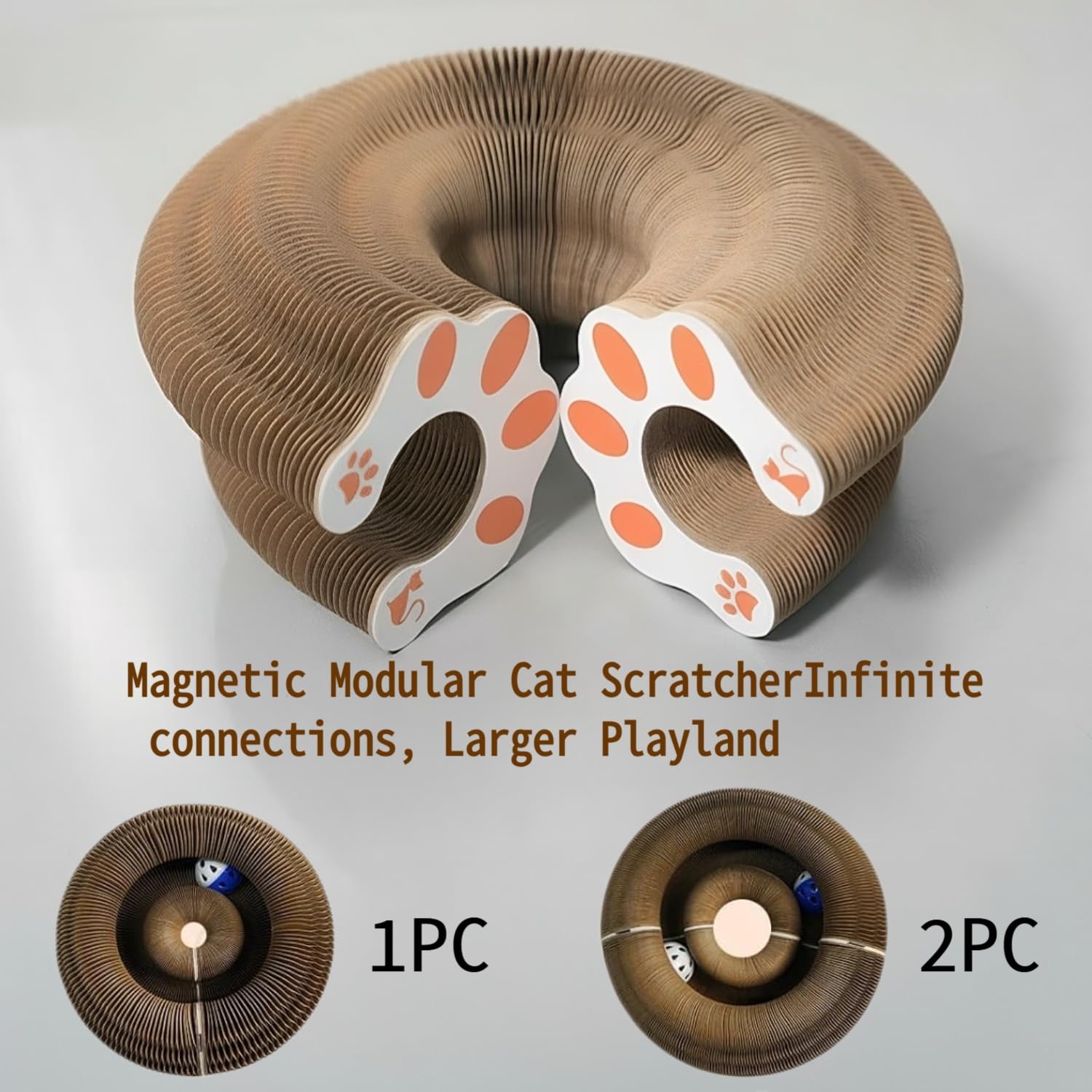 BRICKSWAN Kitty Kurlz Magic Organ protege muebles, rascador adecuado para interiores.
