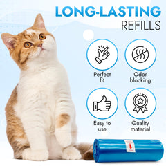BrightOn bolsas para Litter Genie Easy Roll ofrecen control de olores gracias a plástico extra grueso.