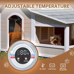 Termorregulación Briidea con rango 32-122°F para mascotas.