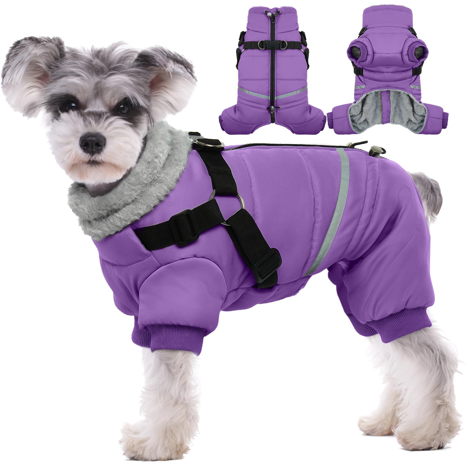 BRKURLEG abrigo para perro con interior de algodón suave para mayor confort