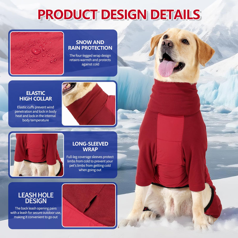 BRKURLEG cuello alto para perro, calor extra en inviernos fríos, ideal para salidas diarias