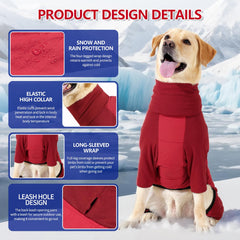 BRKURLEG cuello alto para perro, calor extra en inviernos fríos, ideal para salidas diarias
