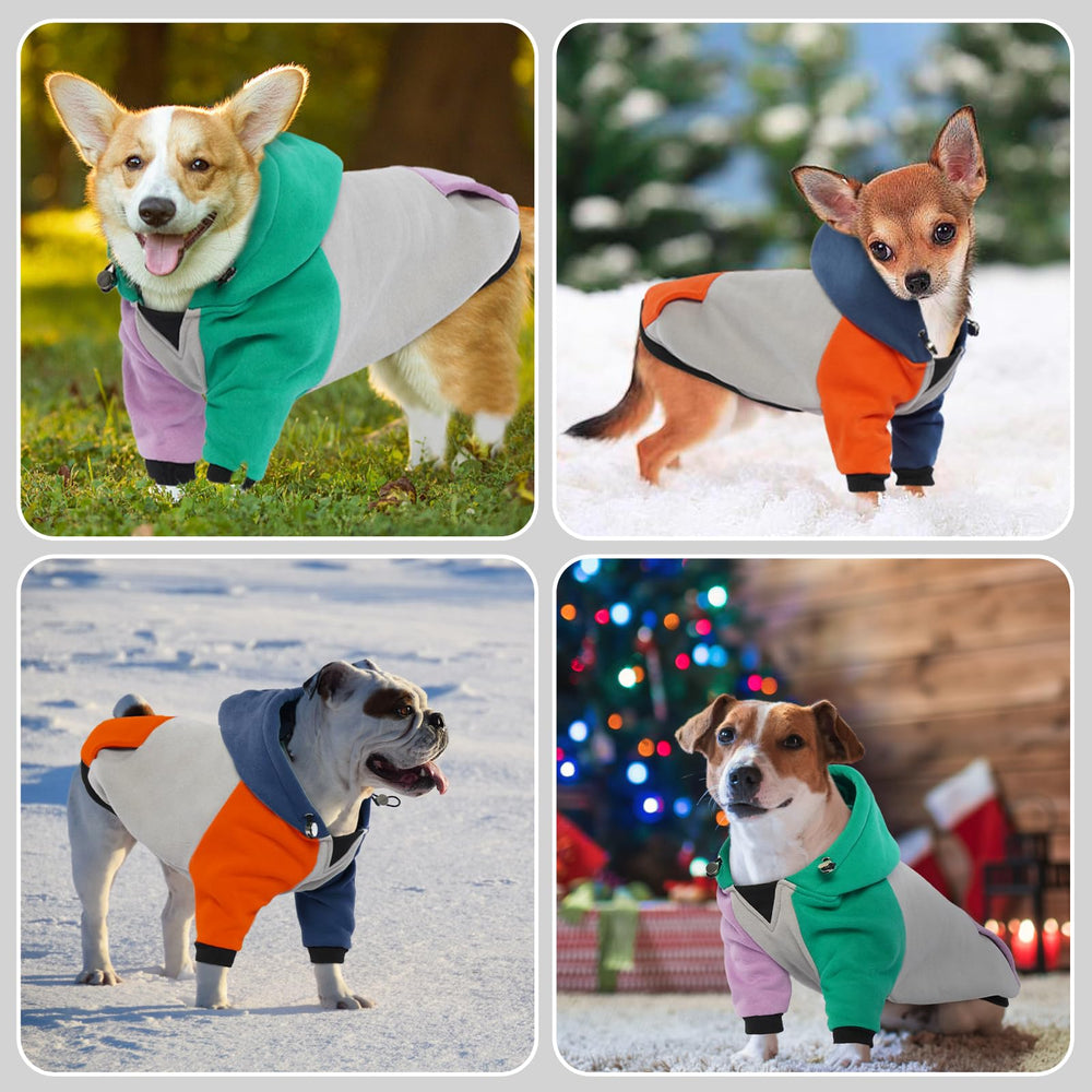 BRKURLEG Dog Hoodie bolsillo práctico para snacks y accesorios.