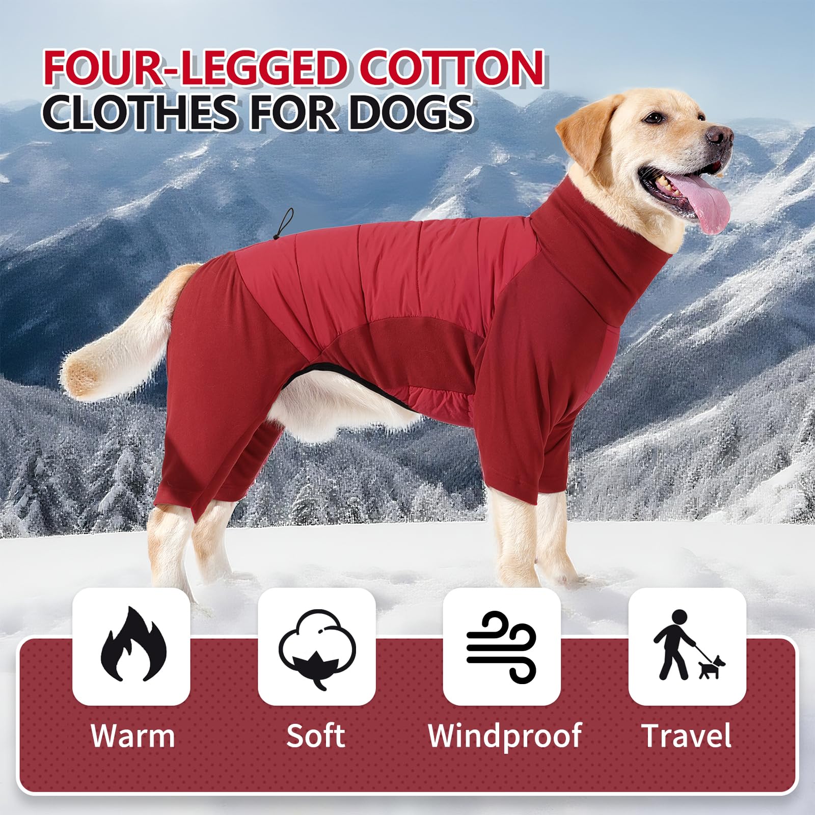BRKURLEG disponible en tallas XS-3XL, adecuada para perros pequeños y grandes