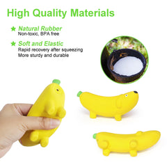 BRMDT banana diseño realista, juguete canino para morder y jugar.