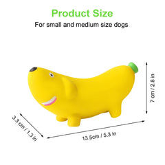 BRMDT banana tamaño palma, perfecto para perros pequeños y medianos.