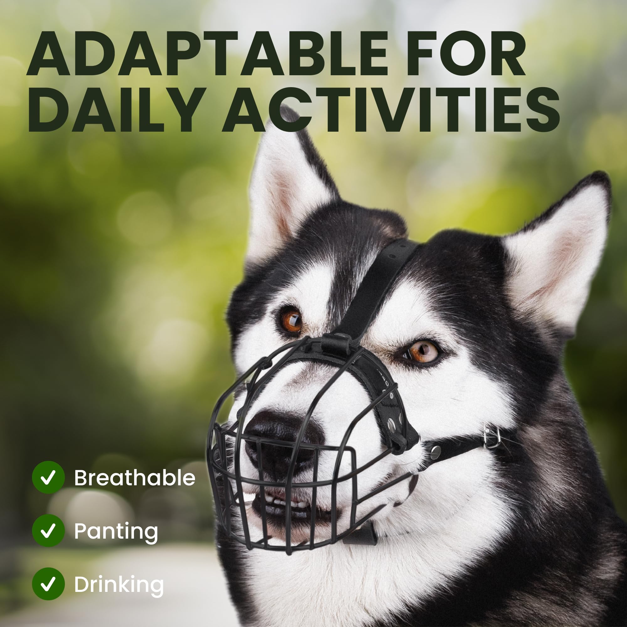 BRONZEDOG bozal para adiestramiento supervisado con seguridad