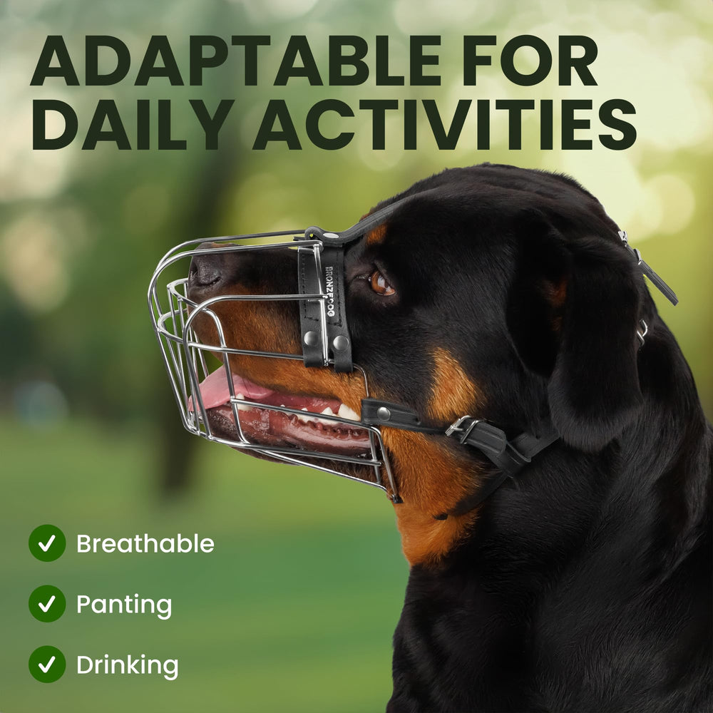 BRONZEDOG bozal ergonómico que permite beber y respirar con facilidad.