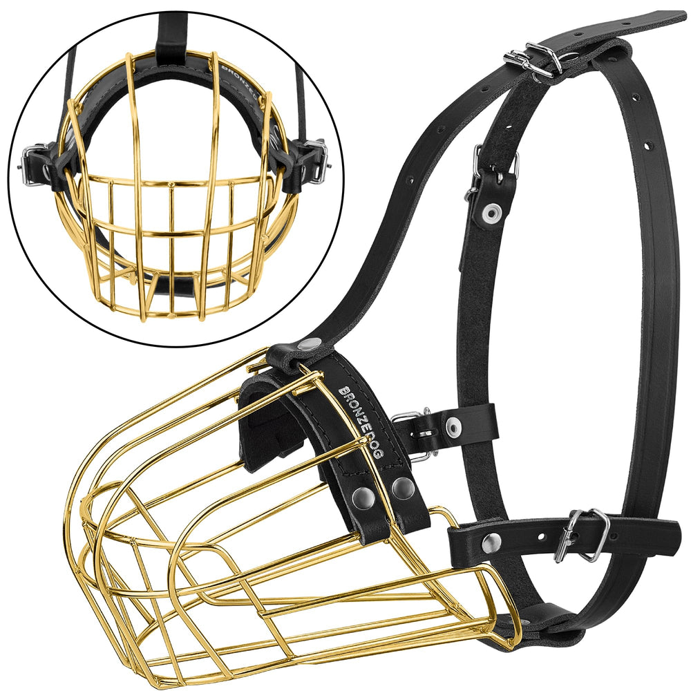 BRONZEDOG bozal de cesta, fácil de usar en paseos y arreglos estéticos