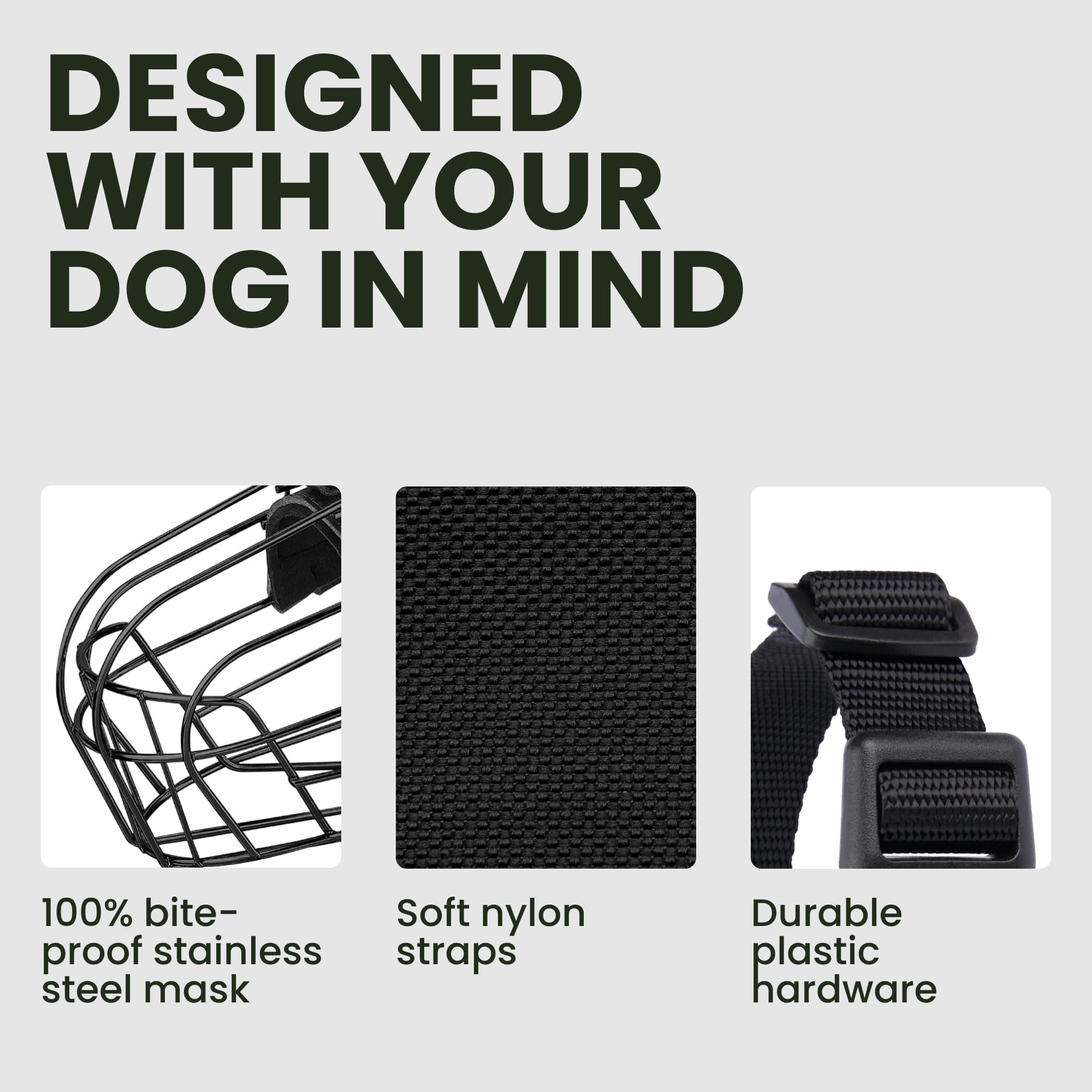 BRONZEDOG bozal ventilacion excelente para perros grandes