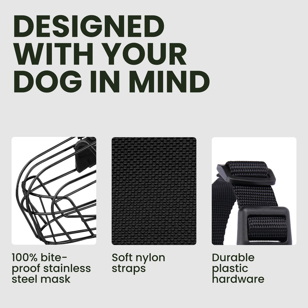 BRONZEDOG bozal ventilacion excelente para perros grandes