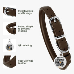 BRONZEDOG collar ligero con bordes redondeados reduce irritaciones en el cuello