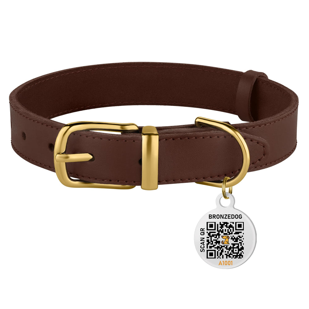BRONZEDOG collar para perros pequeños y cachorros, diseño artesanal.