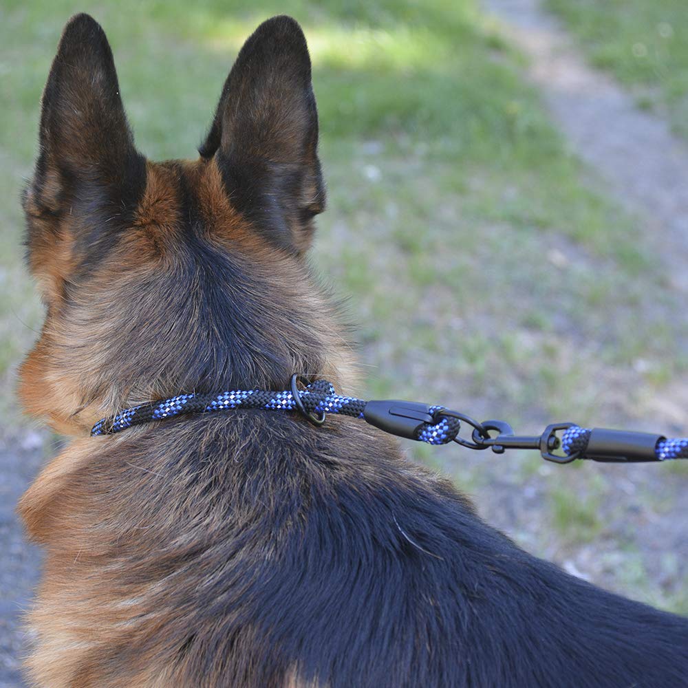 BRONZEDOG collar reflectivo para caminatas nocturnas azul