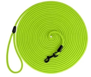 BRONZEDOG Rope Pro: cuerda verde neón para entrenamiento visible y seguro al exterior.