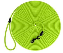 BRONZEDOG Rope Pro: cuerda verde neón para entrenamiento visible y seguro al exterior.