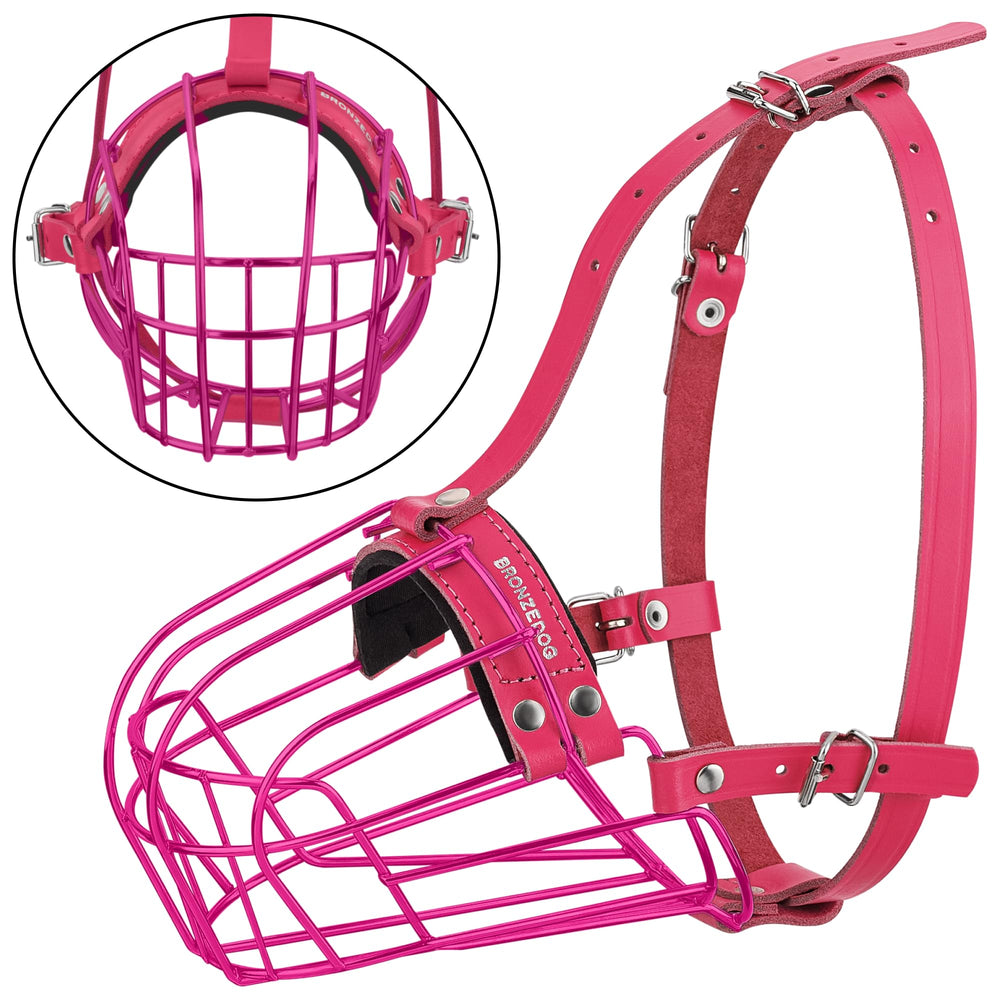 BRONZEDOG Muzzle para visitas al veterinario y grooming, manejo seguro.