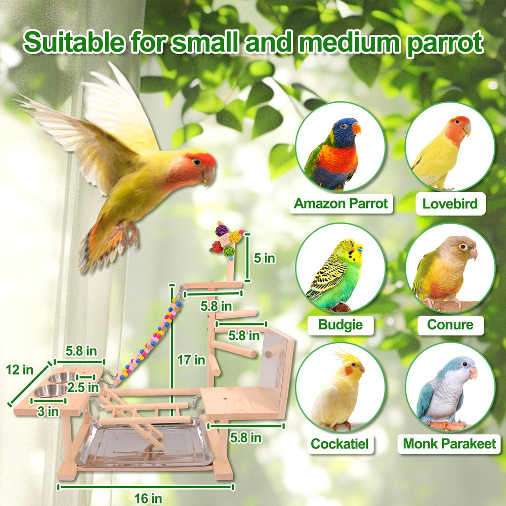 Juguete espejo para aves BRSLAIF estimula curiosidad y socialización