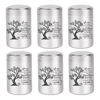 BRUKUSUR urna mini de 6 piezas con árbol de la vida, recuerdo duradero para el hogar.