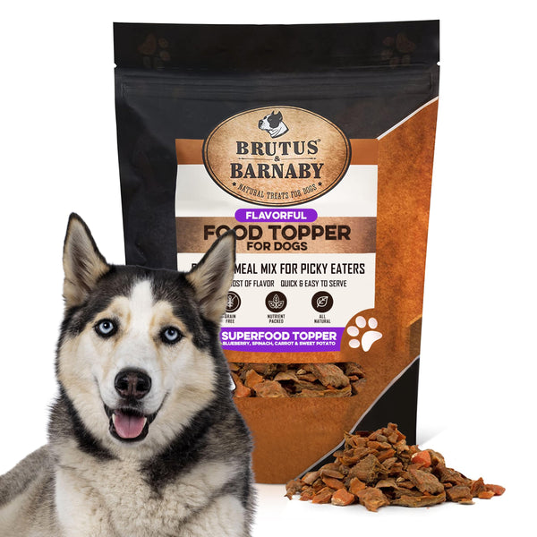 BRUTUS & BARNABY topper de arándanos para perros, sabor natural