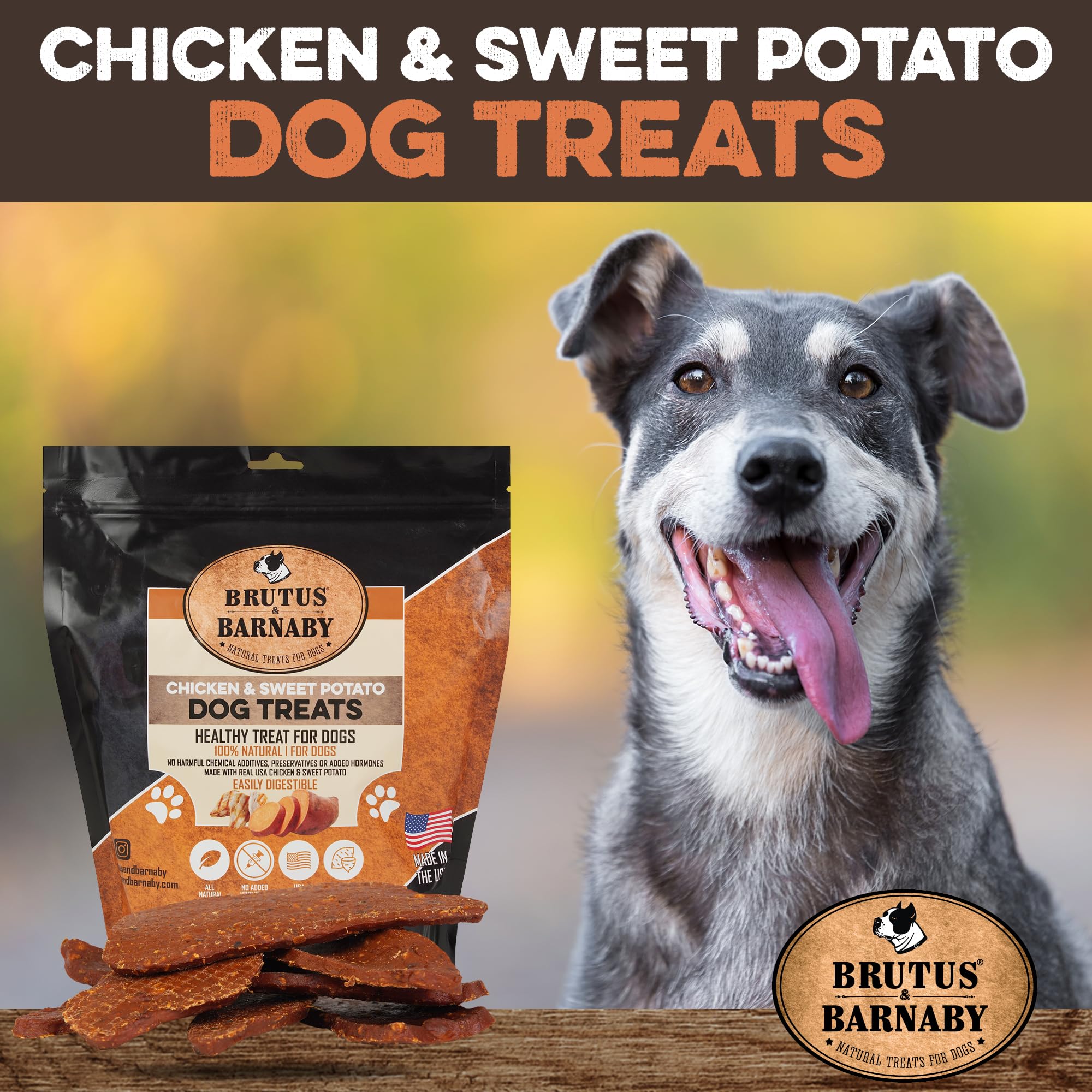 BRUTUS Y BARNABY porciones pequeñas de jerky para perros