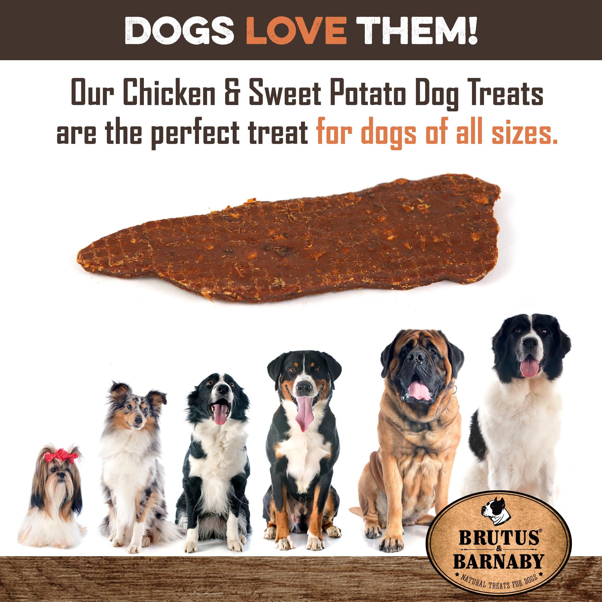 BRUTUS Y BARNABY jerky sin conservantes para perros