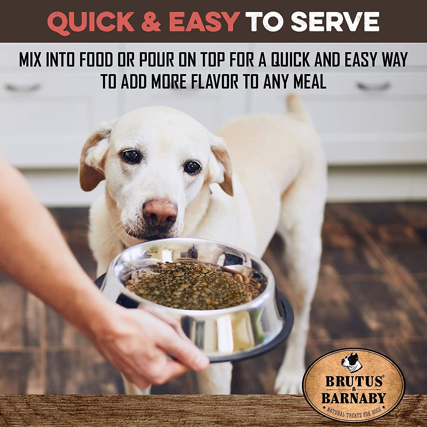 BRUTUS & BARNABY Higado de res – espolvoreado sobre kibble para realzar la comida.