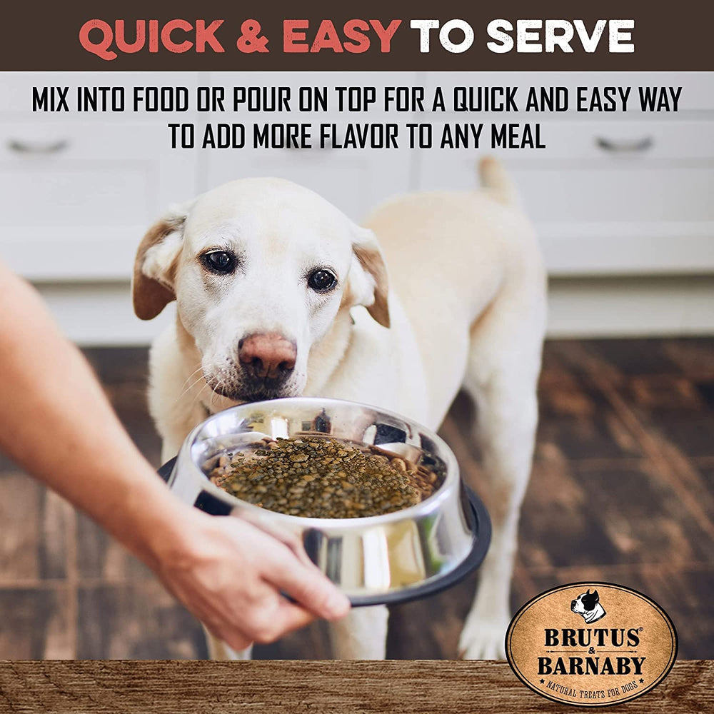 BRUTUS & BARNABY Higado de res – espolvoreado sobre kibble para realzar la comida.