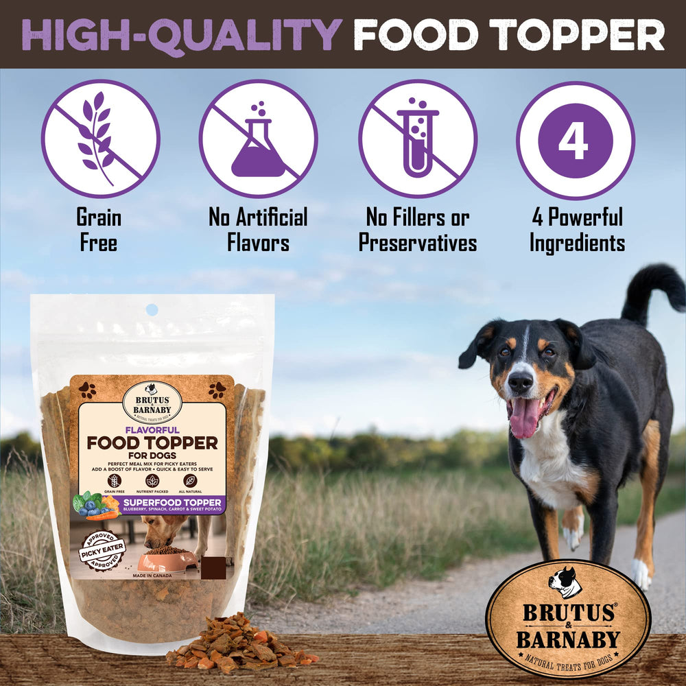 BRUTUS & BARNABY mezcla vegana de superalimentos para perro activo