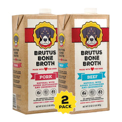 Brutus Caldo de Huesos para Perros, botella vertiendo, sabor nutritivo para toppers