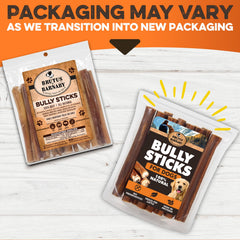 BRUTUS & BARNABY palito ternera 6 pulgadas sin cuero crudo para perros activos
