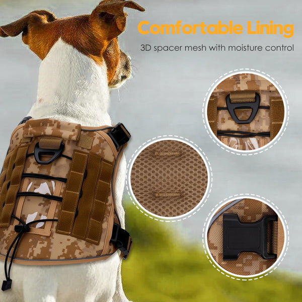 Arnés Bruvoalon con doble clip frontal y posterior para entrenamiento y paseos.