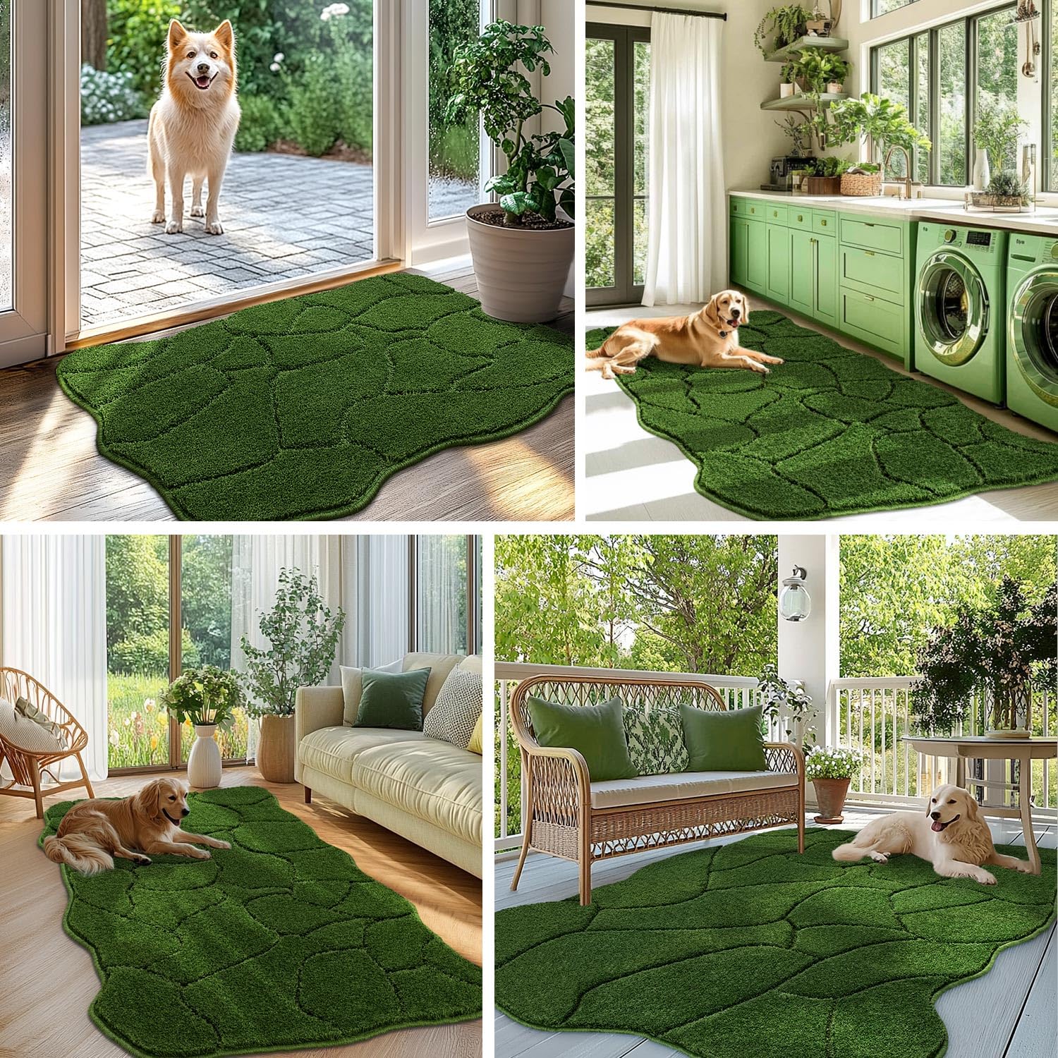 BSICPRO alfombra para patas mojadas, limpia rápidamente y mantiene el suelo seco.