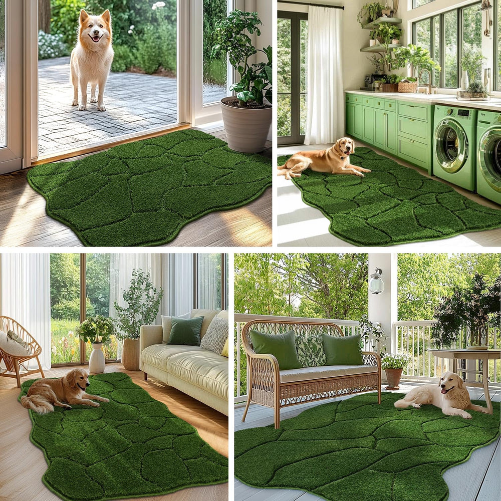 BSICPRO alfombra para patas mojadas, limpia rápidamente y mantiene el suelo seco.