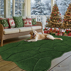 BSICPRO alfombra puerta perros grande, vista general, recoge lodo de patas al entrar.