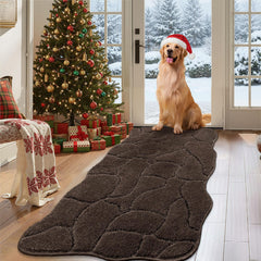 BSICPRO alfombra puerta perros lodo 22x47: absorbe humedad y mantiene el suelo limpio.