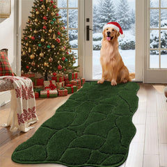 BSICPRO alfombra de puerta para perros con diseño de ola, cómoda y absorbente para entrada.