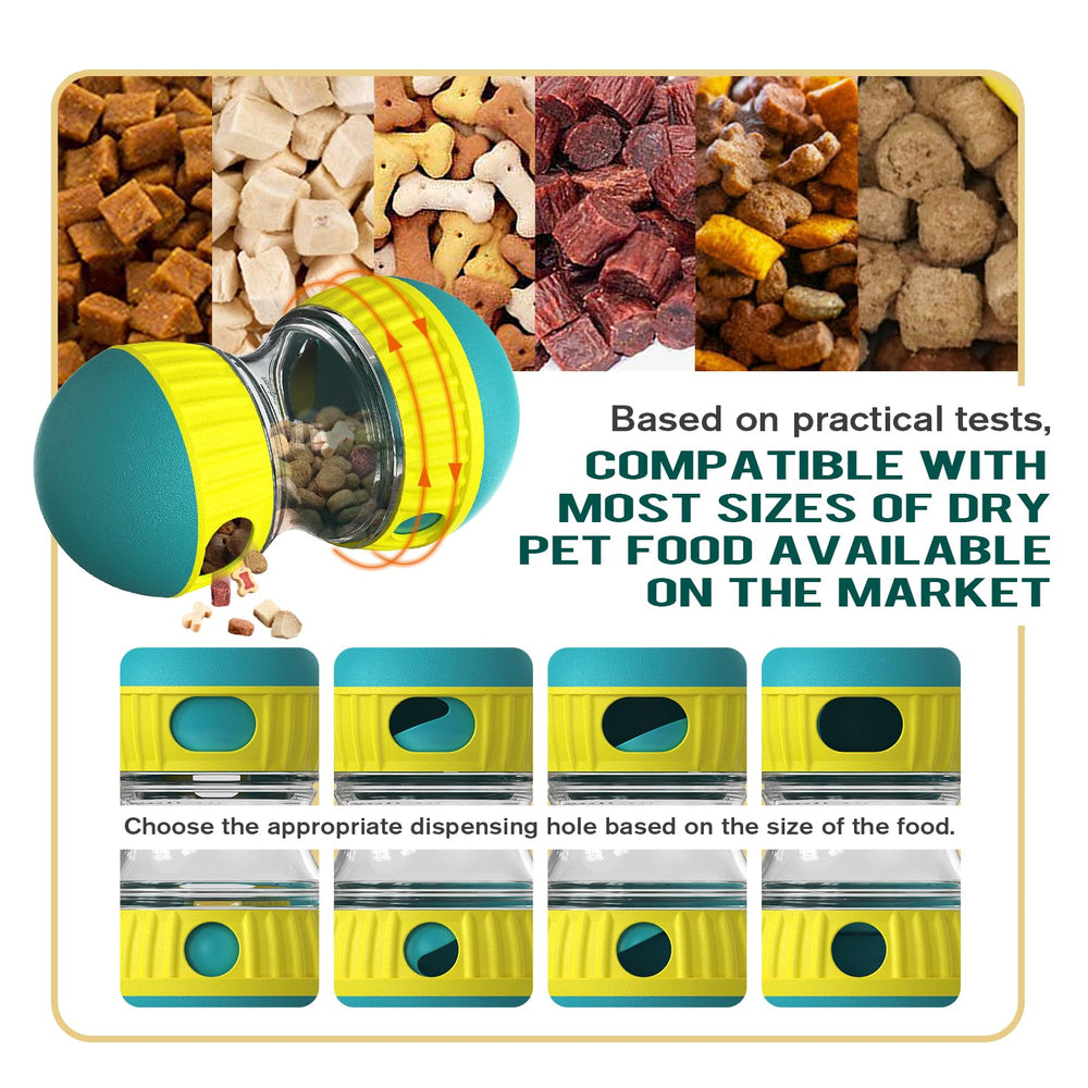 BSISUERM: juguete cognitivo para perro con dispensador, promueve estimulación mental y recompensa.