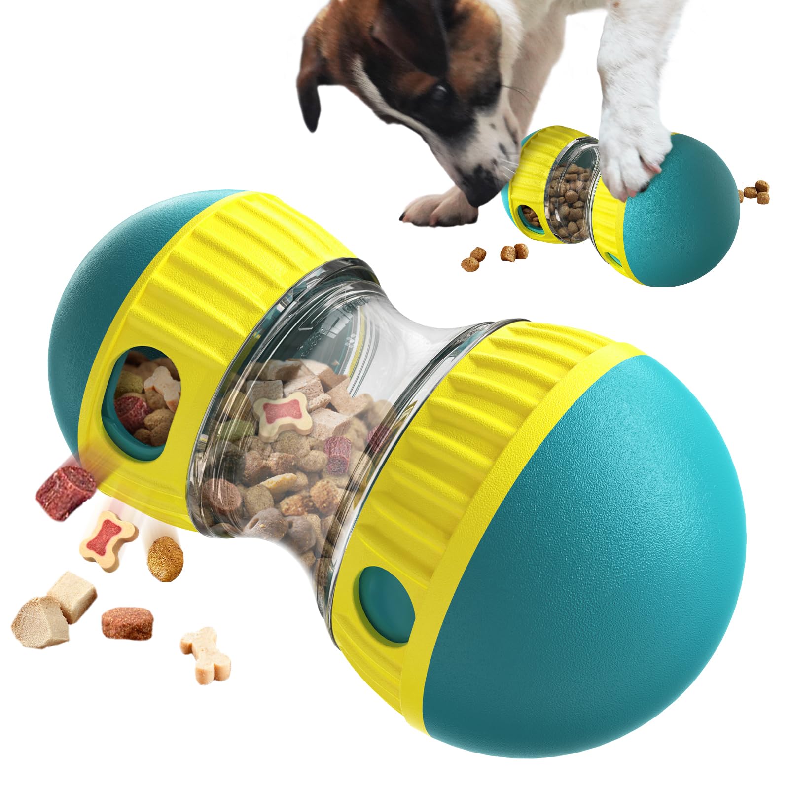 BSISUERM: pelota rompecabezas para perro con dispensador de premios ajustable.