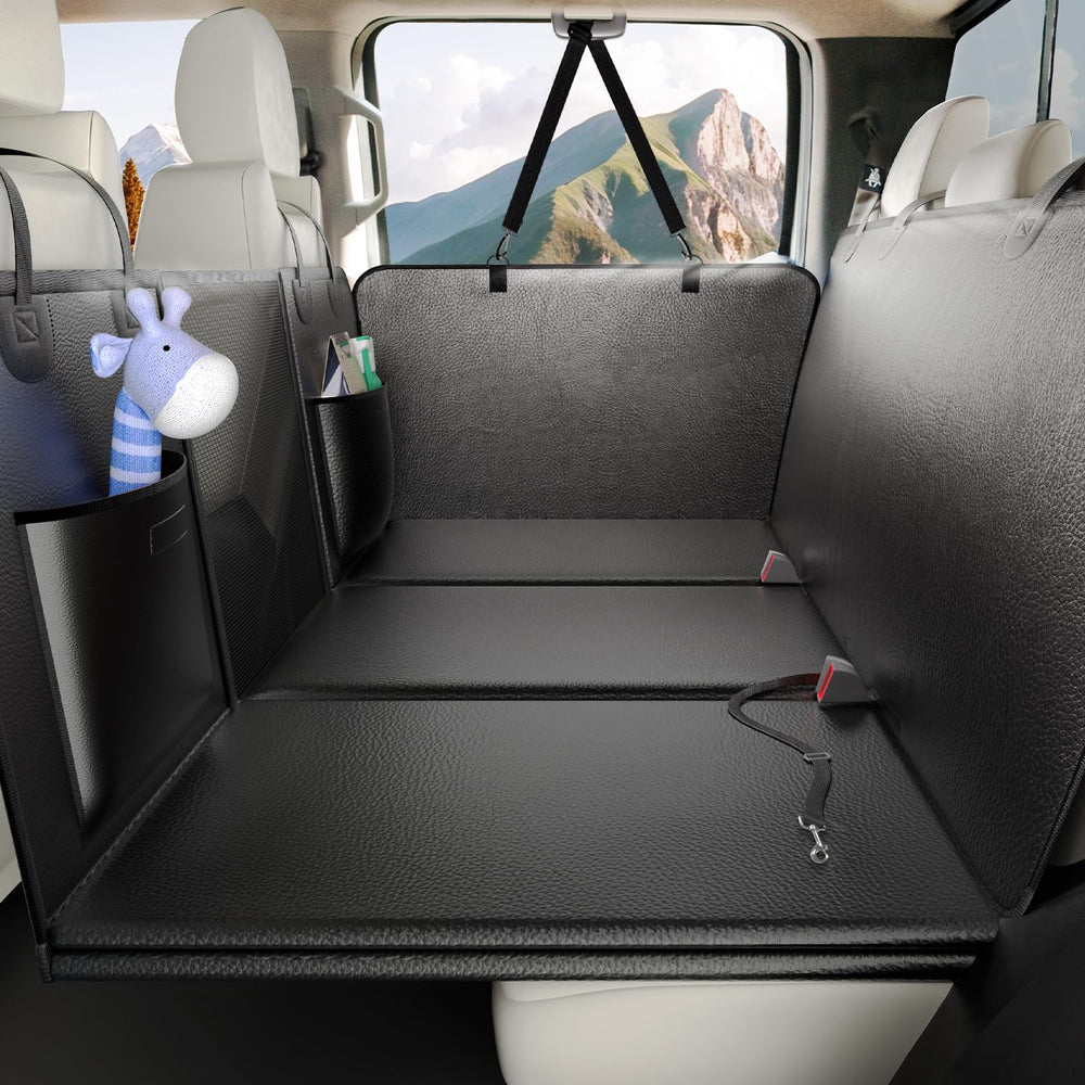 Btefd XL extensor de asiento trasero para perros, mejora el espacio de viaje.