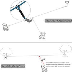 BTINESFUL clips giratorios durables para mayor seguridad al atar dos perros.