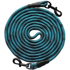 BTINESFUL cuerda de amarre para perro de 8 pies en azul, ideal para patio