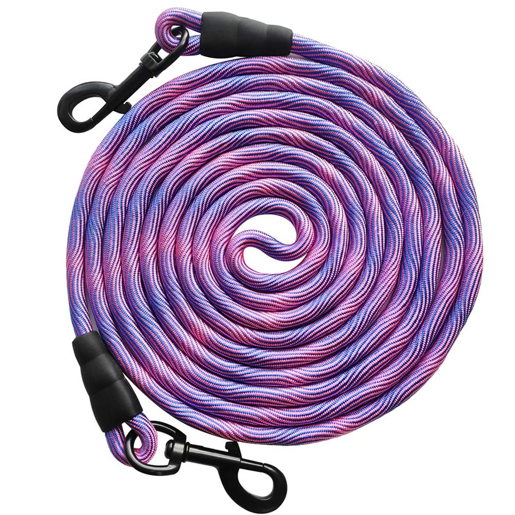 BTINESFUL cuerda de amarre para perro 8ft en rosa, ideal para patios amplios