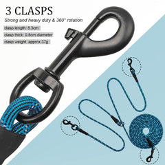 BTINESFUL cuerda nylon para dos perros 1-3 pulgadas 20ft, uso sencillo.