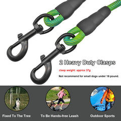 BTINESFUL cuerda para perros de 12 pies, ideal para patio amplio